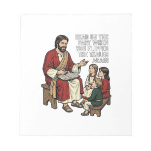 Funny Bible Story Vintage Religious Teacher Shirt Notepad