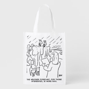 Funny Bible Study or Biblical Story of Noah's Ark Grocery Bag