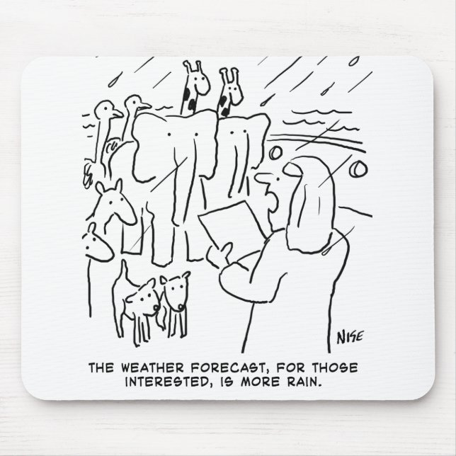 Funny Bible Study or Biblical Story of Noah's Ark Mouse Pad (Front)
