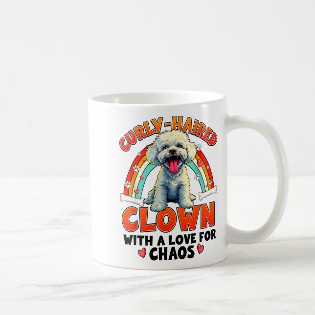 Funny Bichon Frise Design For Dog Lover  Coffee Mug (Right)