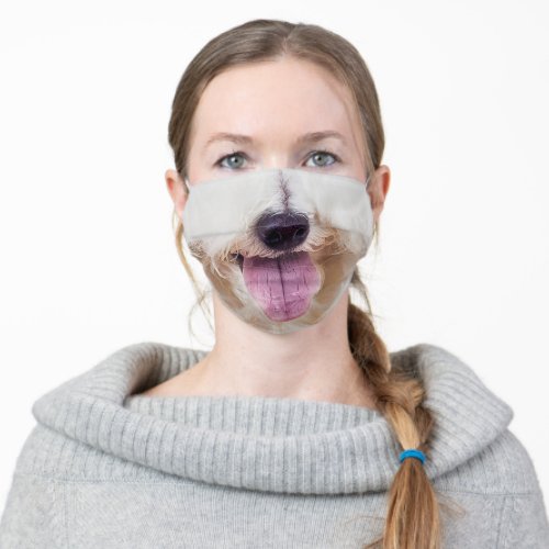Funny Bichon Snout Adult Cloth Face Mask