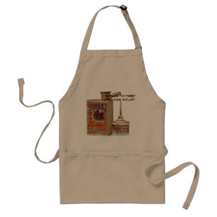 Funny Bicycle Vintage Sperm Oil Cans Adult Apron