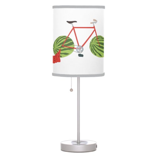 Funny Bicycle with Watermelon Wheels Table Lamp