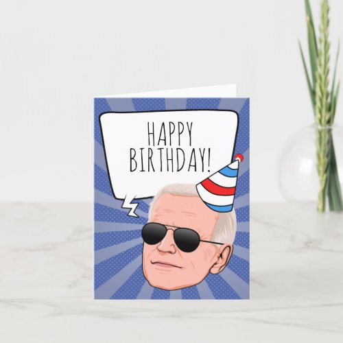 Funny Biden Birthday Card