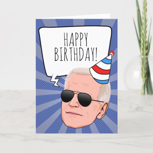Funny Biden Birthday Card