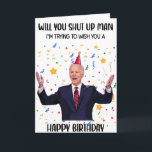Funny Biden Birthday Greeting Card<br><div class="desc">Funny Biden Birthday greeting Card for biden supporter in your life. This cute greeting card is a perfect way to wish Happy Birthday to a friend,  co-worker,  family member or a special someone.</div>