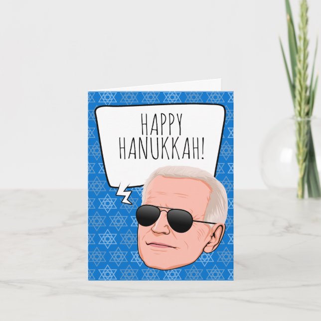 Funny Biden Hanukkah Card (Front)