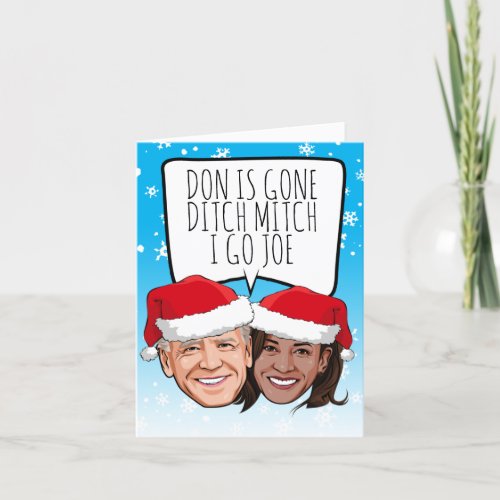 Funny Biden Harris Christmas Card