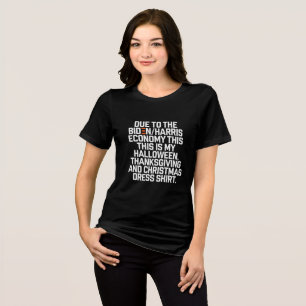 Funny Biden Harris Economy Christmas Tri-Blend Shirt