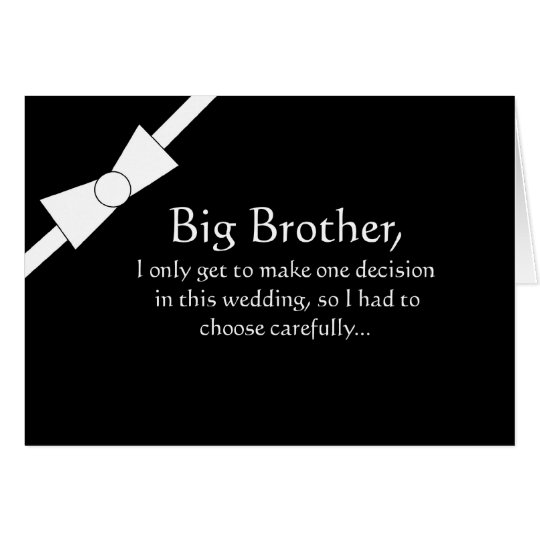Funny Brother Best Man Invitation Card Zazzle Funny Brother Best Man Invitation Card