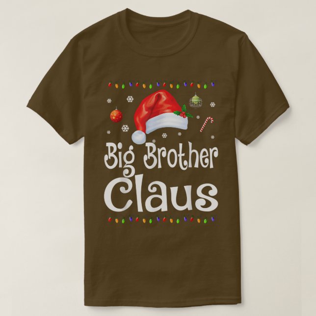 Funny Big Brother Claus Christmas  Pajamas Santa G T-Shirt (Design Front)