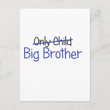Funny Big Brother Design Postcard by BeachBumFamily at Zazzle