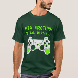 funny big Brother gamer word art  T-Shirt