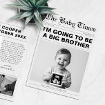 Funny Big Brother Newspaper Pregnancy Announcement<br><div class="desc">Funny Big Brother Newspaper Pregnancy Announcement</div>