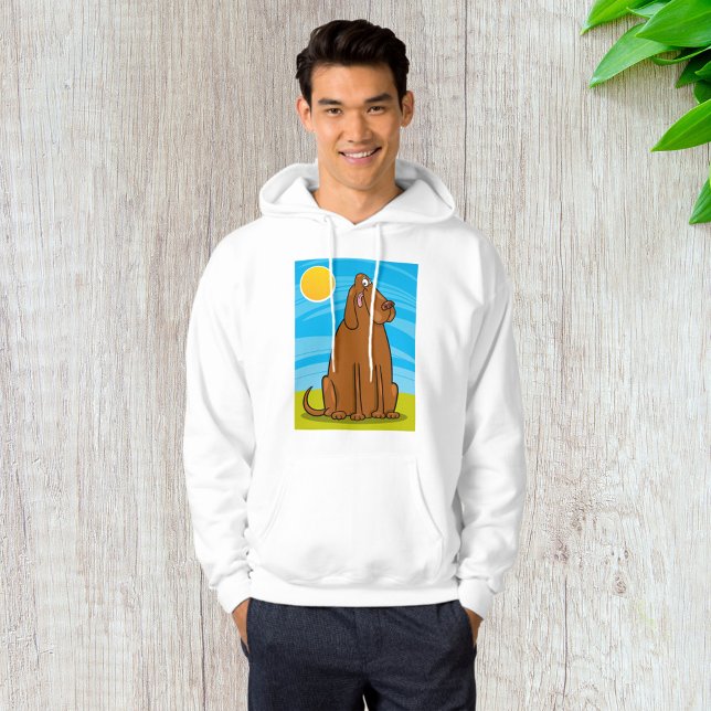 Funny Big Brown Dog Sitting in the Sun Hoodie (Creator Uploaded)
