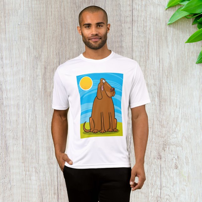 Funny Big Brown Dog Sitting in the Sun T-Shirt (Creator Uploaded)
