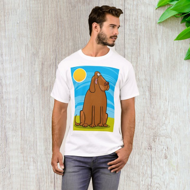 Funny Big Brown Dog Sitting in the Sun T-Shirt (Creator Uploaded)