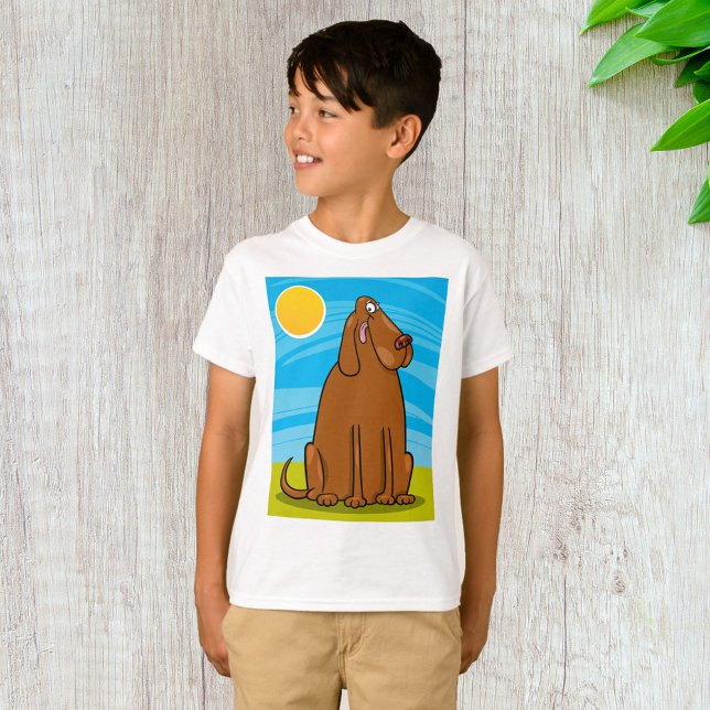 Funny Big Brown Dog Sitting in the Sun T-Shirt (Creator Uploaded)