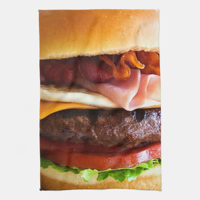 Funny big burger towel (Vertical)