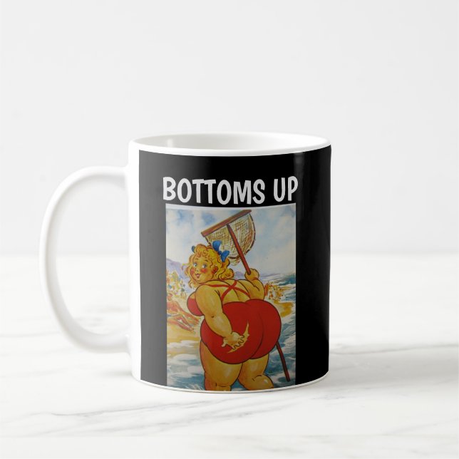 FUNNY big butt COFFEE MUG (Left)
