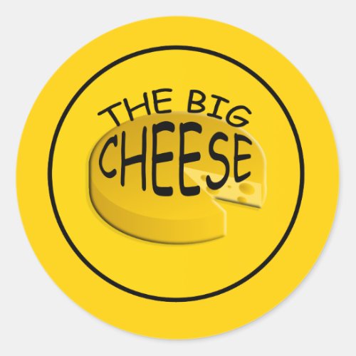 Funny Big Cheese Boss Sticker