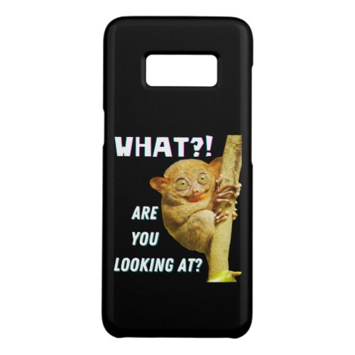 Funny Big Eyed Tarsier What Are You Looking At Case_Mate Samsung Galaxy S8 Case