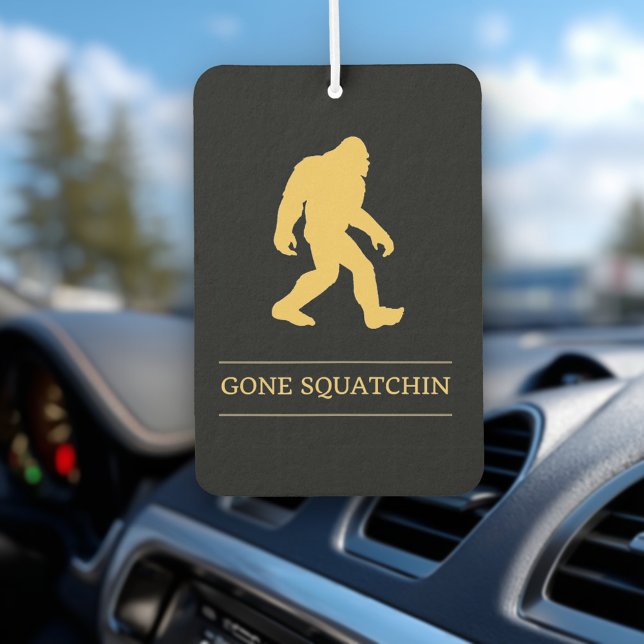Funny Big Foot Gone Squatchin Sasquatch Air Freshener (Creator Uploaded)