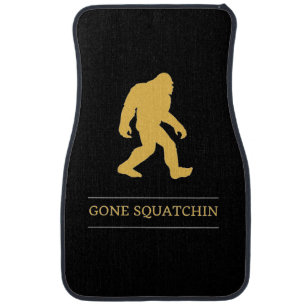 Funny Big Foot Gone Squatchin Sasquatch Car Floor Mat