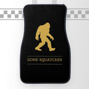 Funny Big Foot Gone Squatchin Sasquatch Car Floor Mat