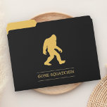 Funny Big Foot Gone Squatchin Sasquatch File Folder<br><div class="desc">Fun gift for anyone. To change the color of the Bigfoot,  simply press the customize it button and choose any color.</div>