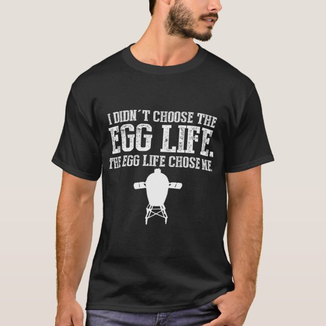 Funny Big Green BBQ Pit Egg Smoker Pitmaster Gift  T-Shirt (Front)