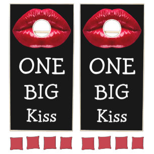 Funny Big Lips Cornhole Game Set