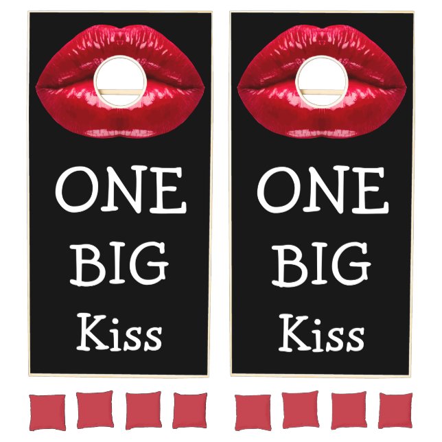 Funny Big Lips Cornhole Game Set (Set)
