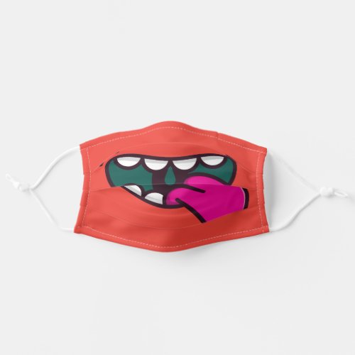 Funny Big Mouth Monster Adult Cloth Face Mask