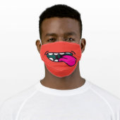 Funny Big Mouth Monster Adult Cloth Face Mask (Worn)