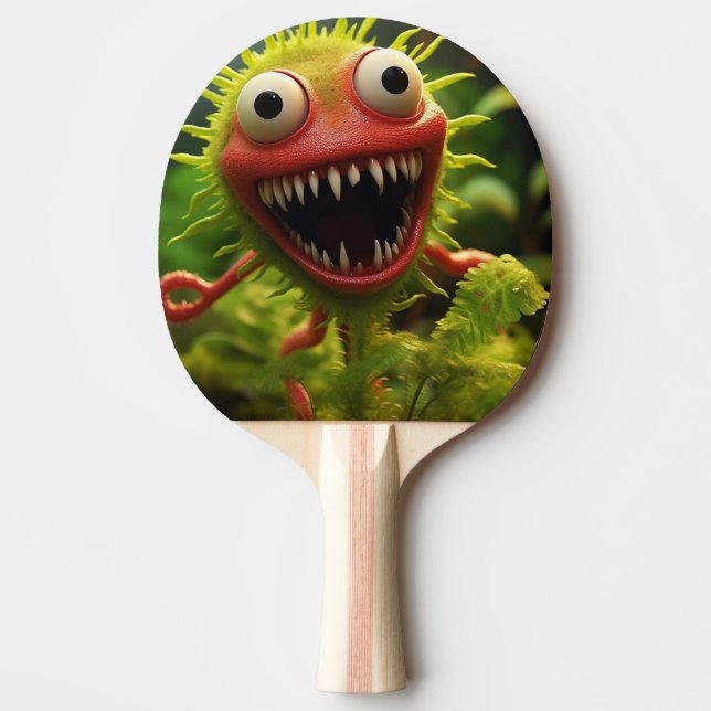 Funny Big Mouth Monster Ping Pong Paddle (Front)