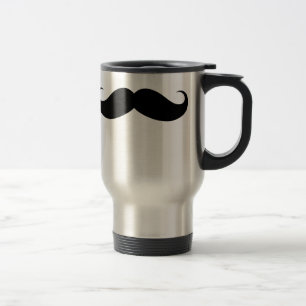 Funny Big Mustache Travel/Commuter Mug