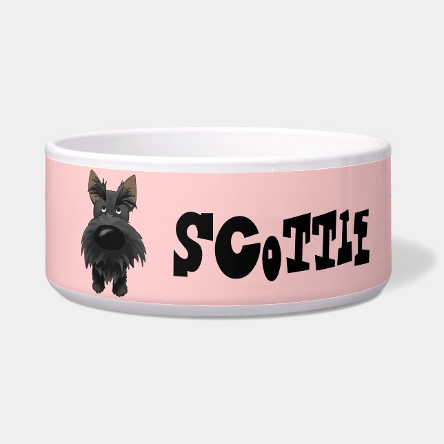 Funny Big Nose Scottie Bowl (Front)