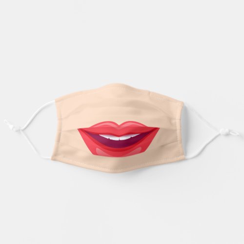 Funny Big Red Lips Made You Look Twice Womens Adult Cloth Face Mask