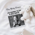 Funny Big Sister Newspaper Pregnancy Announcement<br><div class="desc">Funny Big Sister Newspaper Pregnancy Announcement</div>