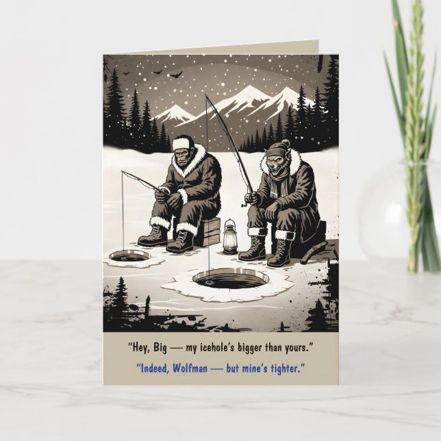 Funny Bigfoot Birthday Card (Front)