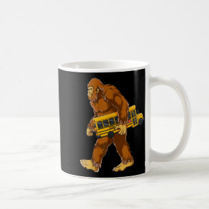 Funny Bigfoot Bus Driver Sasquatch School Bus Love Coffee Mug