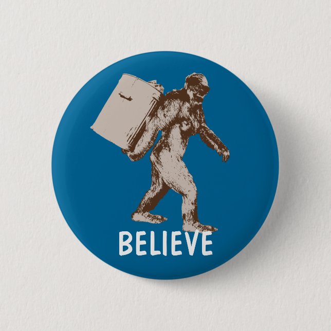 Funny Bigfoot Button (Front)