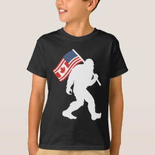 Funny Bigfoot Canada The 51 State Trump Canada U.s T-Shirt
