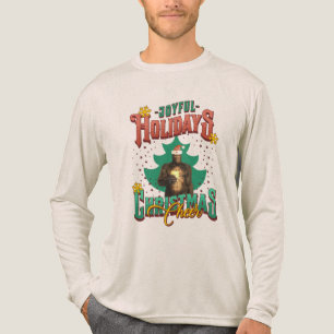 Funny Bigfoot Christmas Cheer Holiday Tri-Blend Shirt
