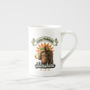 Funny Bigfoot Coffee Morning Humor Bone China Mug