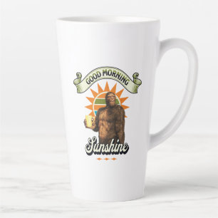 Funny Bigfoot Coffee Morning Humor Latte Mug