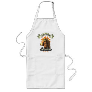 Funny Bigfoot Coffee Morning Humor Long Apron