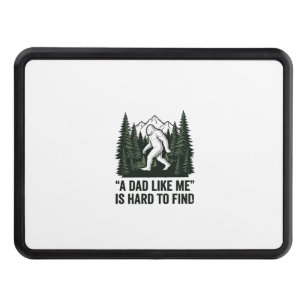 Funny Bigfoot Dad Vintage Forest Shirt Design_1 Hitch Cover