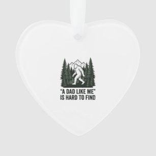 Funny Bigfoot Dad Vintage Forest Shirt Design_1 Ornament